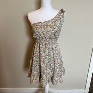 Altar’d State Ditsy Floral One Shoulder Dress
